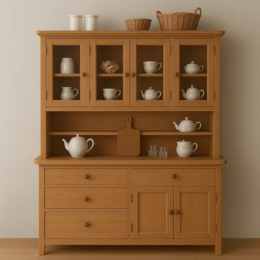 Hutch Kitchen Cabinet Timeless Storage Display Solution