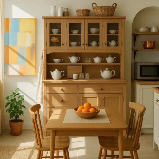 Hutch Kitchen Cabinet Timeless Storage Display Solution - Image 2