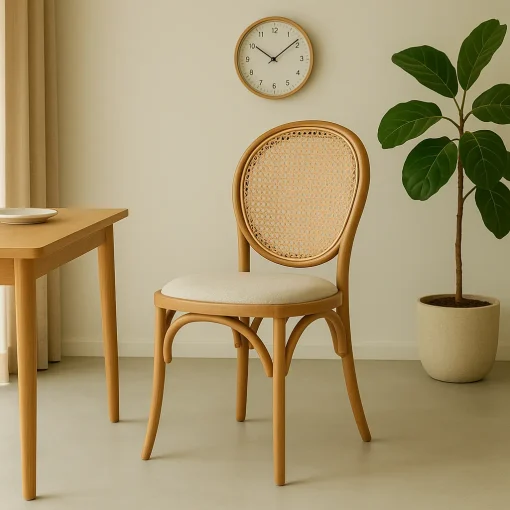Rattan Back Dining Chair Charm Elevating Every Dining Setting - Image 2