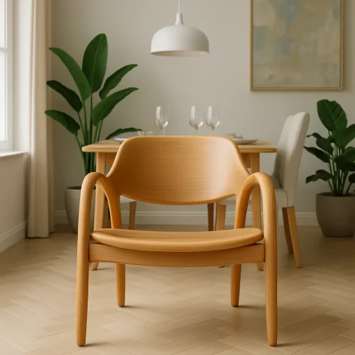Scandinavian Lounge Chair Comfort Defining Modern Interior Vibes - Image 2