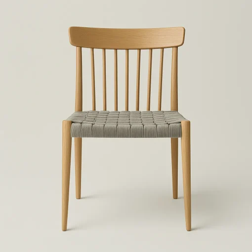 Woven Strap Dining Chair Simplicity Elevating Contemporary Dining Areas