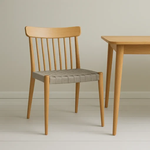 Woven Strap Dining Chair Simplicity Elevating Contemporary Dining Areas - Image 4