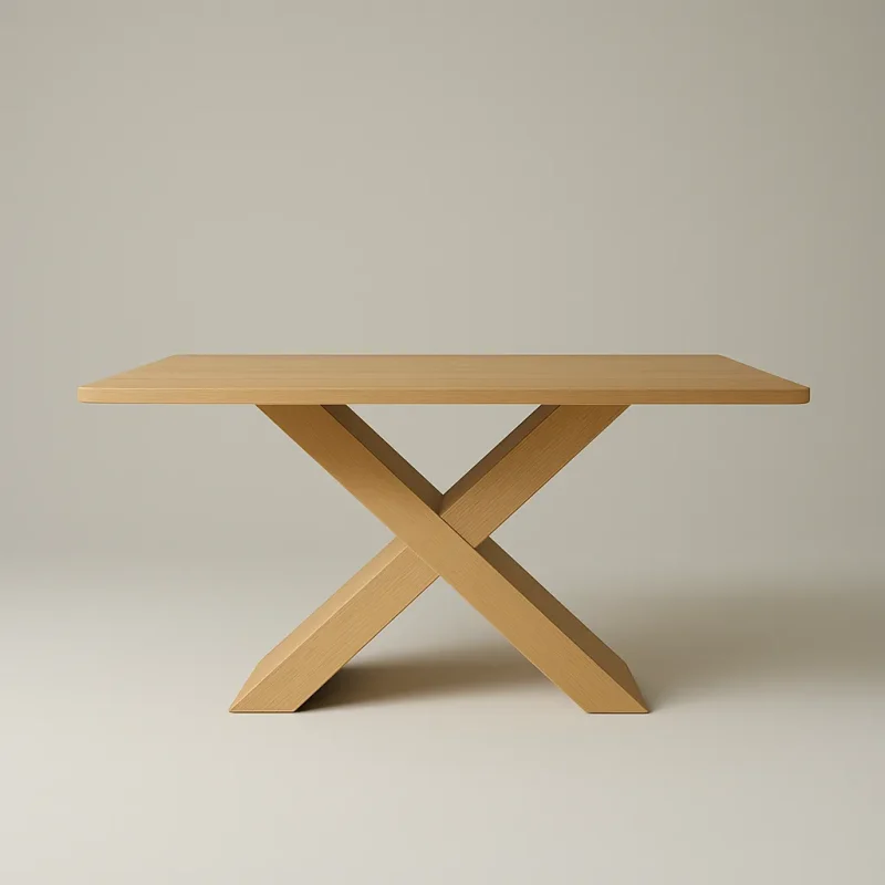X Base Dining Table Harmony Creating Effortless Modern Dining Style
